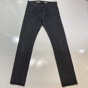 AG Adriano Goldschmied Men’s The Matchbox Slim Straight Black Denim Jeans 30x33